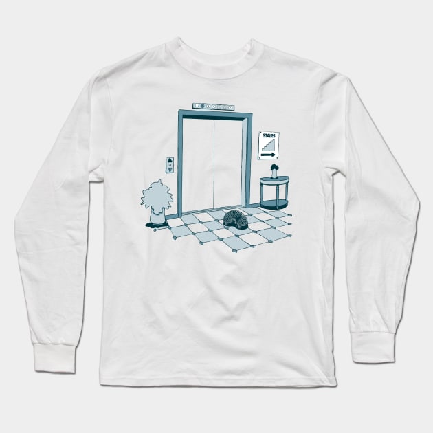 Elevator Slinky Long Sleeve T-Shirt by Griggitee